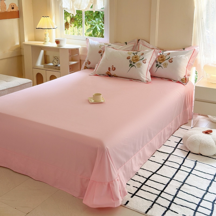 91家纺网 家纺一手货源 找家纺 7V 2024新款A类全棉四件套 忆梦