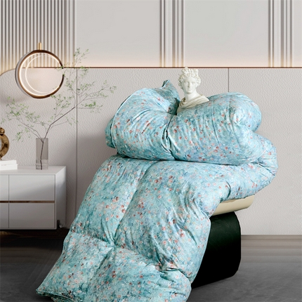 91家纺网 家纺一手货源 找家纺 （总）华盛羽绒被壳 2024新款羽绒被工厂店糯棉印花羽绒被大牌款