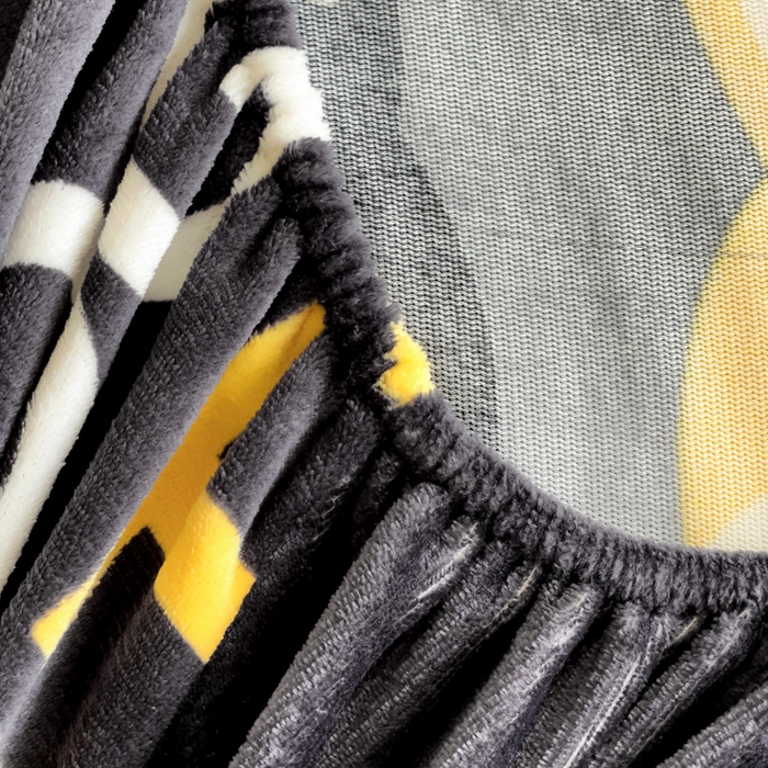 91家纺网 家纺一手货源 找家纺 艾橙家纺 2024新款A类加厚牛奶绒印花床笠 柯基