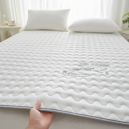 （总）祁恋婷家居 2024新款亲肤棉大豆纤维刺绣床垫【床垫遮盖物】