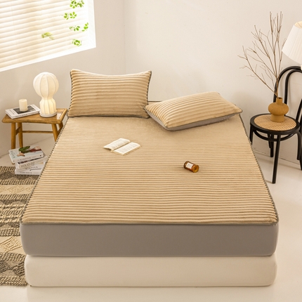 91家纺网 家纺一手货源 找家纺 （总）好眠好梦家纺 2024新款双面火焰绒保暖床笠