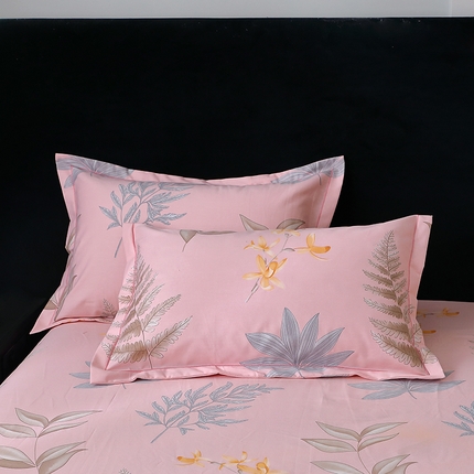 91家纺网 家纺一手货源 找家纺 （总）2025新款叶语系·纯棉全棉生态磨毛单品枕套 加厚活性枕套印花保暖纯棉磨毛单品枕套单枕套单件一对装