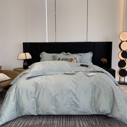 91家纺网 家纺一手货源 找家纺 （总）莱豫 2025新款100支新疆阿克苏长绒棉提花四件套