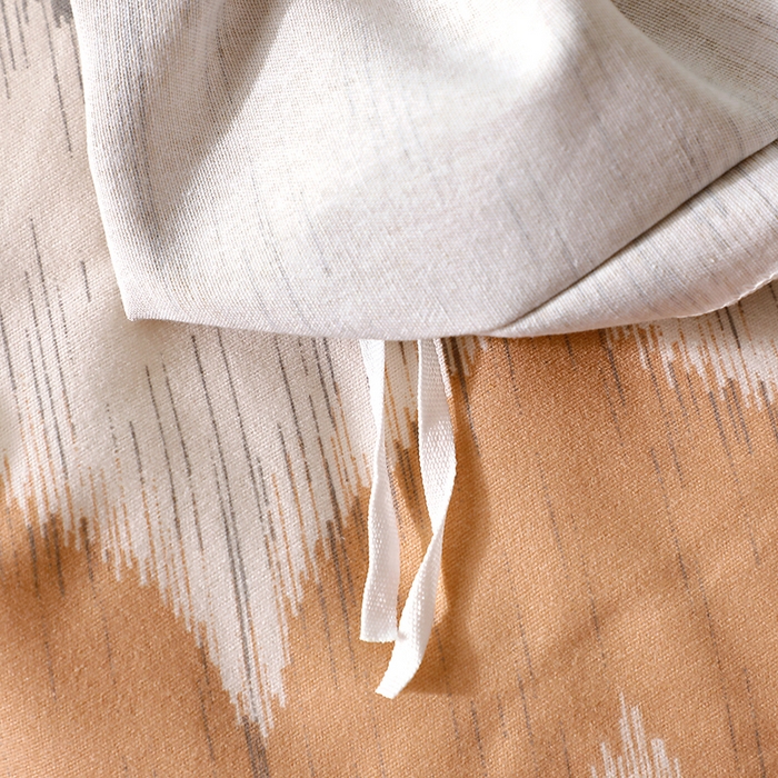 91家纺网 家纺一手货源 找家纺 晶缦家纺 2024新款叶语系纯棉全棉生态磨毛多规格单被套 浪漫味道桔