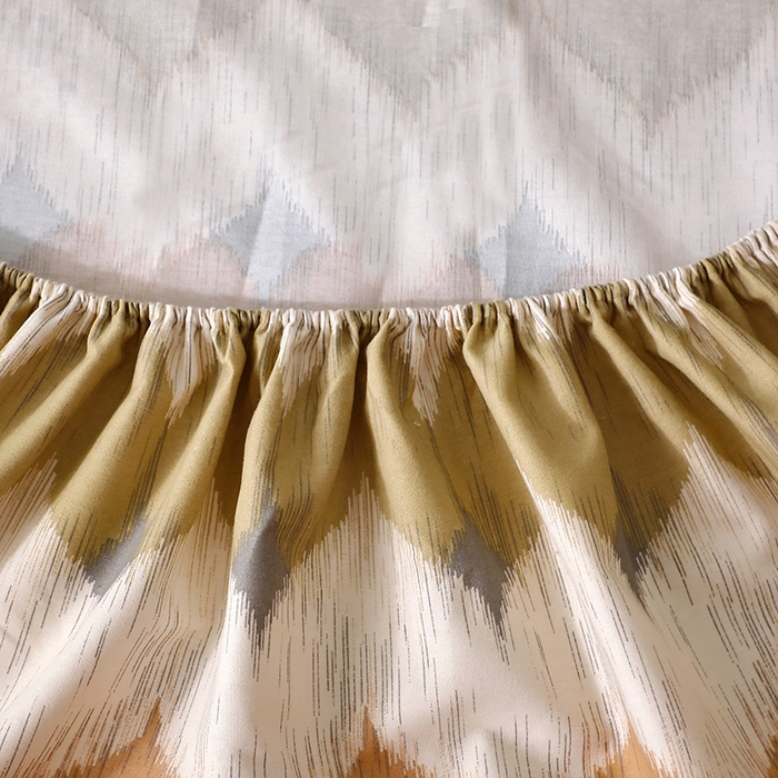 91家纺网 家纺一手货源 找家纺 晶缦家纺 2024新款叶语系纯棉全棉生态磨毛多规格单床笠 浪漫味道桔