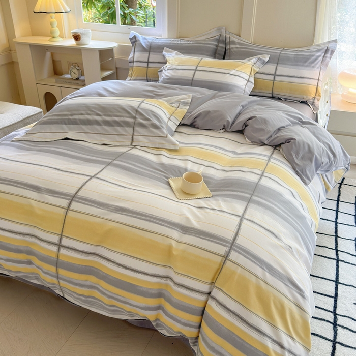 91家纺网 家纺一手货源 找家纺 7V 2024新款A类全棉四件套 北海道