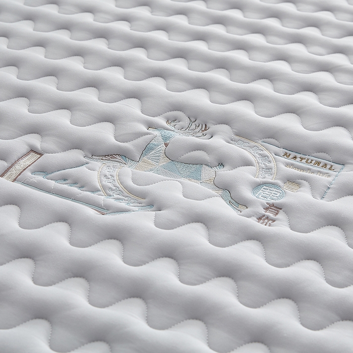 91家纺网 家纺一手货源 找家纺 祁恋婷家居 2024新款亲肤棉大豆纤维刺绣床垫【床垫遮盖物】 壹鹿有你-灰