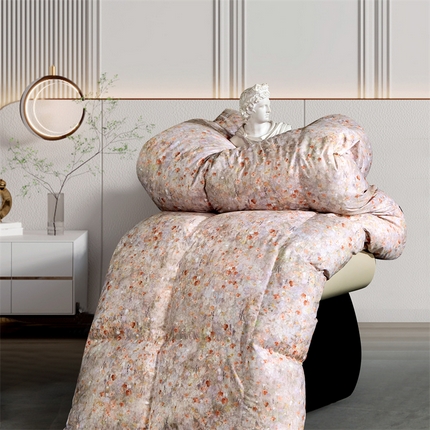 91家纺网 家纺一手货源 找家纺 （总）华盛羽绒被壳 2024新款羽绒被工厂店糯棉印花羽绒被大牌款