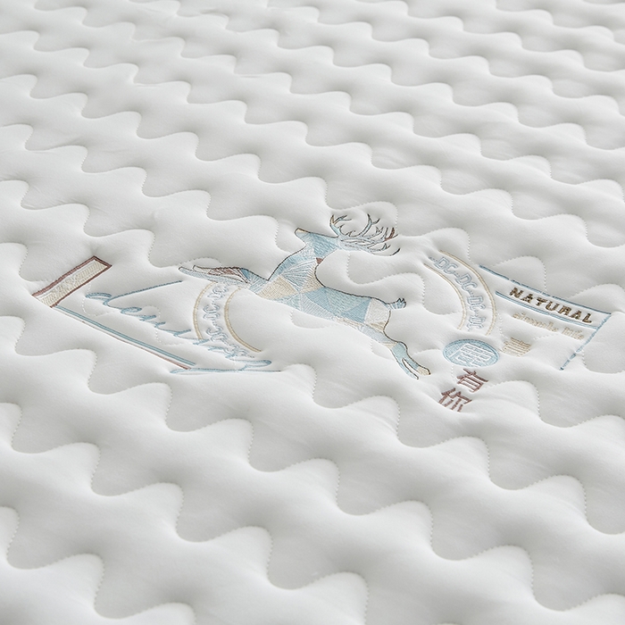 91家纺网 家纺一手货源 找家纺 祁恋婷家居 2024新款亲肤棉大豆纤维刺绣床垫【床垫遮盖物】 壹鹿有你-白