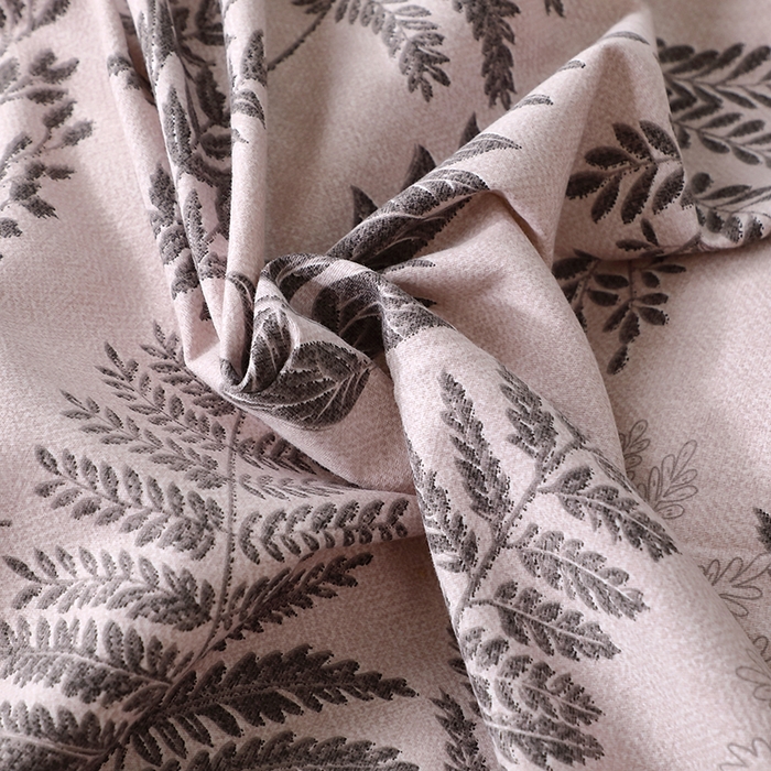 91家纺网 家纺一手货源 找家纺 晶缦家纺 2024新款叶语系纯棉全棉生态磨毛多规格单床单 本草花叶灰