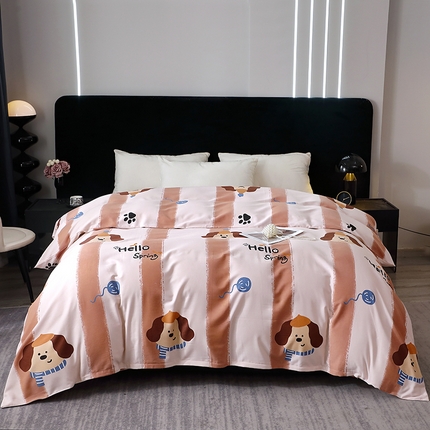 91家纺网 家纺一手货源 找家纺 （总）2025新款叶语系·纯棉全棉生态磨毛多规格单品被套单件保暖加厚印花纯棉磨毛被套单品被套单被套被罩斜纹