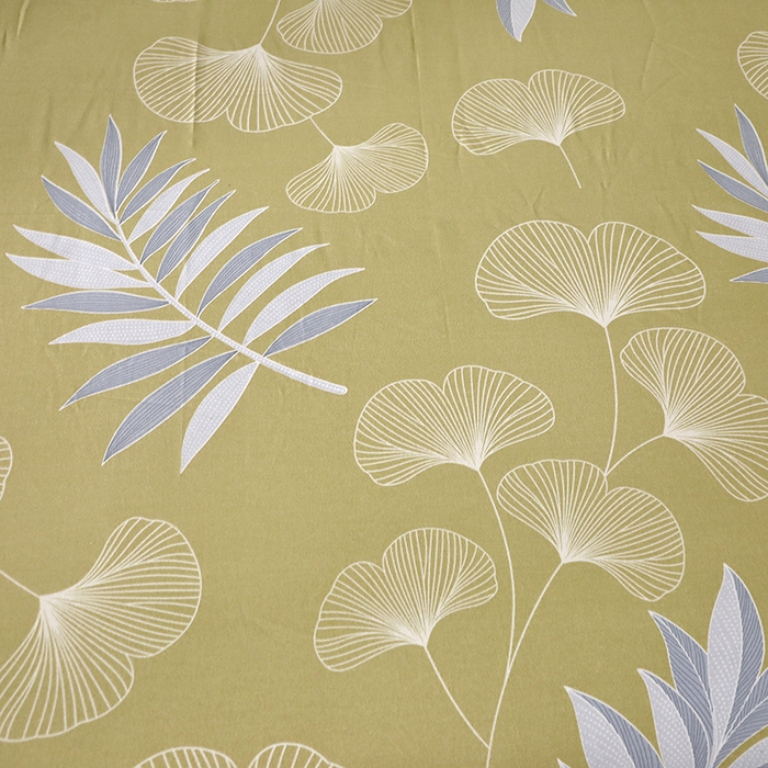 91家纺网 家纺一手货源 找家纺 晶缦家纺 2024新款叶语系纯棉全棉生态磨毛多规格单床笠 迷迭香黄