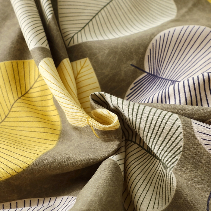 91家纺网 家纺一手货源 找家纺 晶缦家纺 2024新款叶语系纯棉全棉生态磨毛多规格单床单 叶语聆风