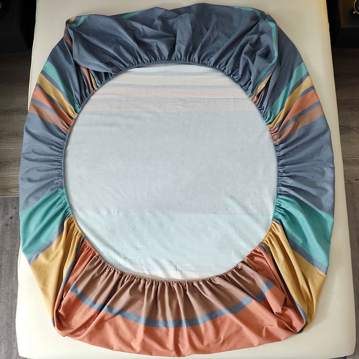 91家纺网 家纺一手货源 找家纺 晶缦家纺 2024新款叶语系纯棉全棉生态磨毛多规格单床笠 风尚