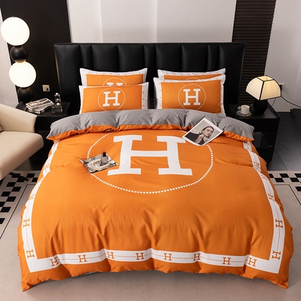 91家纺网 家纺一手货源 找家纺 （总）色鬼布艺 2024新款网红轻奢大版斜纹全棉数码印花四件套