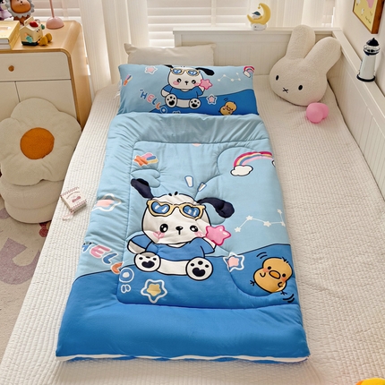 91家纺网 家纺一手货源 找家纺 （总）沁童 2024新款儿童针织棉加豆豆绒睡袋