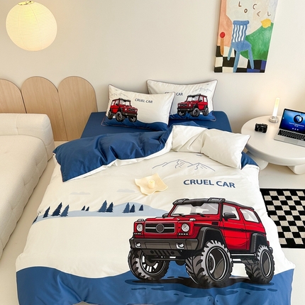 91家纺网 家纺一手货源 找家纺 （总）西西家居 2024新款100支澳棉数码印花四件套系列-翻山越岭