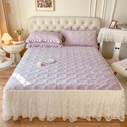 91家纺网 家纺一手货源 找家纺 （总）乐朵家居 2025秋冬 香耐 牛奶绒 夹棉床裙