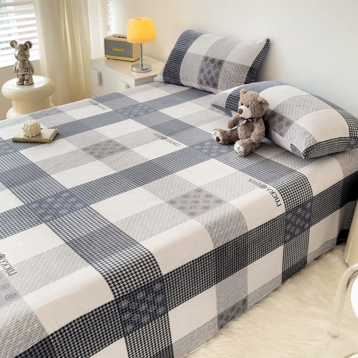 91家纺网 家纺一手货源 找家纺 艾橙家纺 2024新款A类加厚牛奶绒印花床单 伯克利