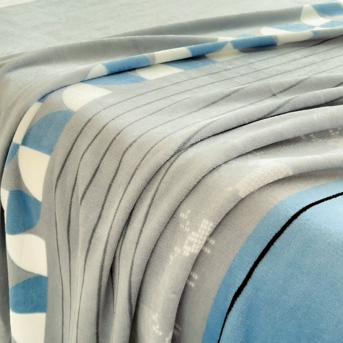 91家纺网 家纺一手货源 找家纺 艾橙家纺 2024新款A类加厚牛奶绒印花床单 风车小鹿