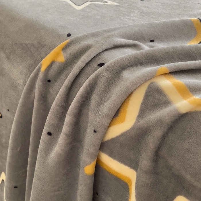 91家纺网 家纺一手货源 找家纺 艾橙家纺 2024新款A类加厚牛奶绒印花床单 浪漫星海