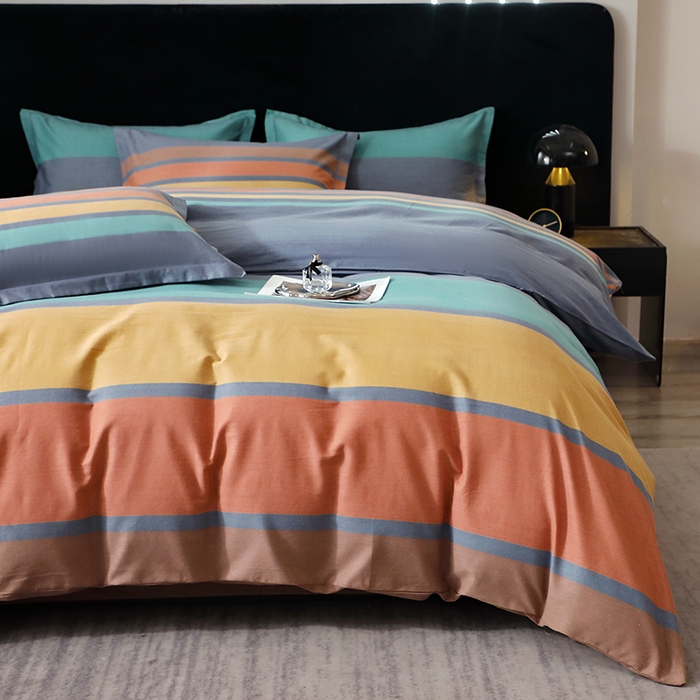 91家纺网 家纺一手货源 找家纺 晶缦家纺 2024新款叶语系纯棉全棉生态磨毛多规格四件套 风尚