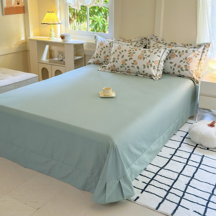 91家纺网 家纺一手货源 找家纺 7V 2024新款A类全棉四件套 静初