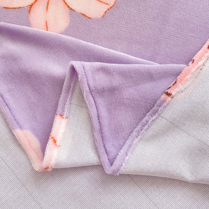 91家纺网 家纺一手货源 找家纺 艾橙家纺 2024新款A类加厚牛奶绒印花床单 香妃草莓