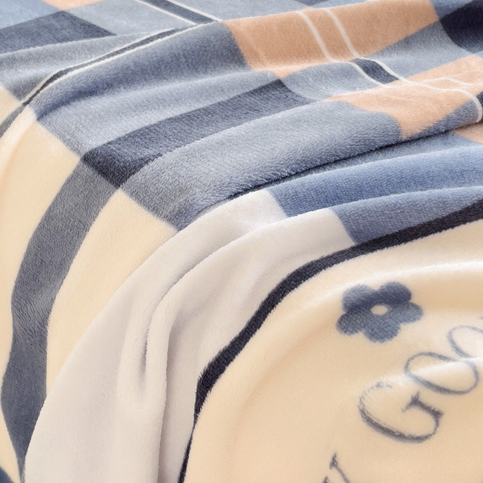 91家纺网 家纺一手货源 找家纺 艾橙家纺 2024新款A类加厚牛奶绒印花床单 五色格