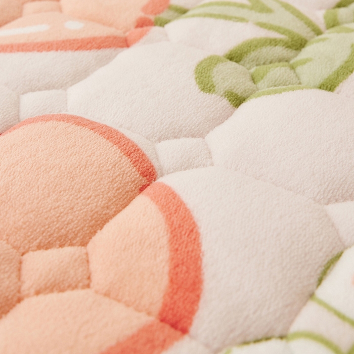 91家纺网 家纺一手货源 找家纺 嗨生活 2025新款牛奶绒床护垫床垫幼儿园床垫儿童床垫可水洗可定做 花间小兔