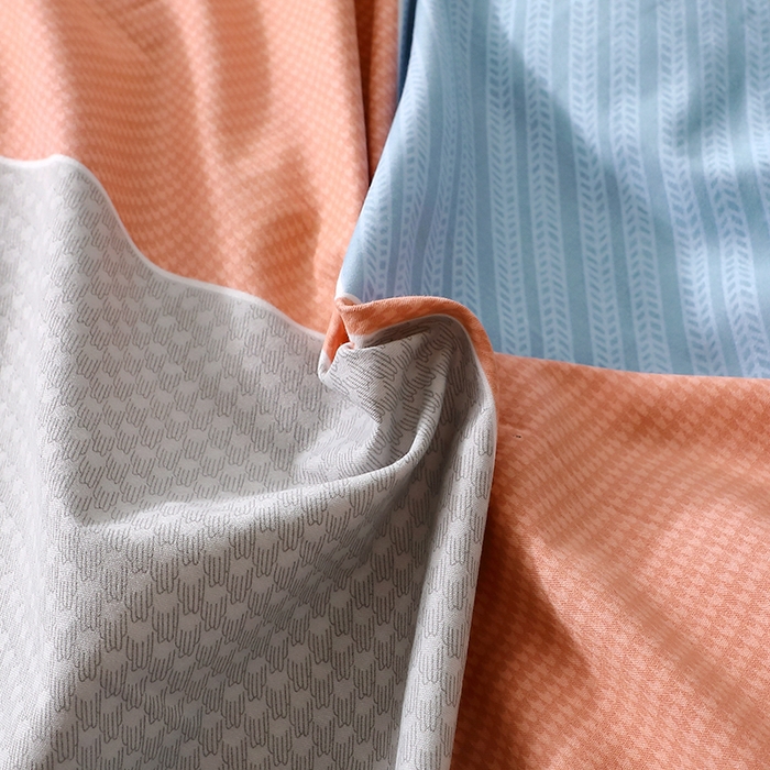 91家纺网 家纺一手货源 找家纺 晶缦家纺 2024新款叶语系纯棉全棉生态磨毛多规格单被套 炫彩