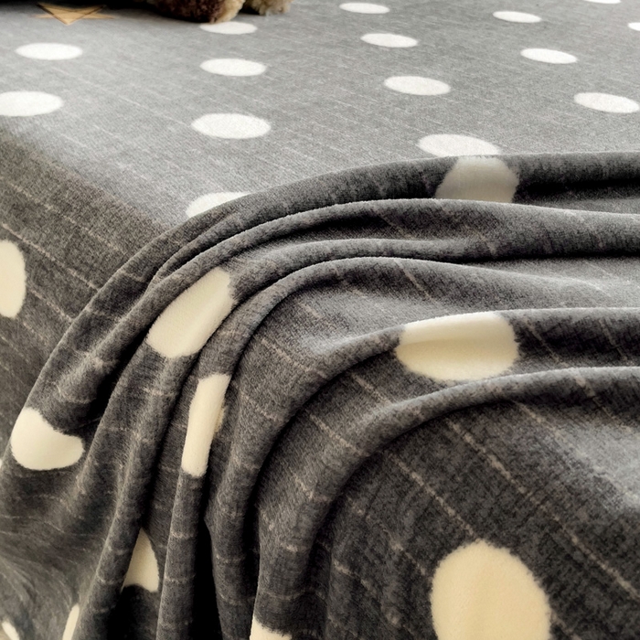 91家纺网 家纺一手货源 找家纺 艾橙家纺 2024新款A类加厚牛奶绒印花床单 幸运星