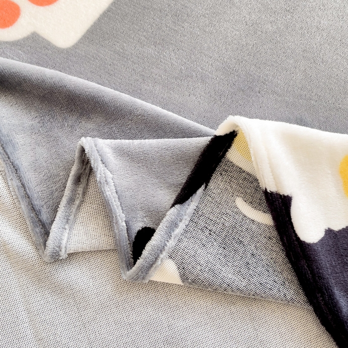 91家纺网 家纺一手货源 找家纺 艾橙家纺 2024新款A类加厚牛奶绒印花床单 柯基