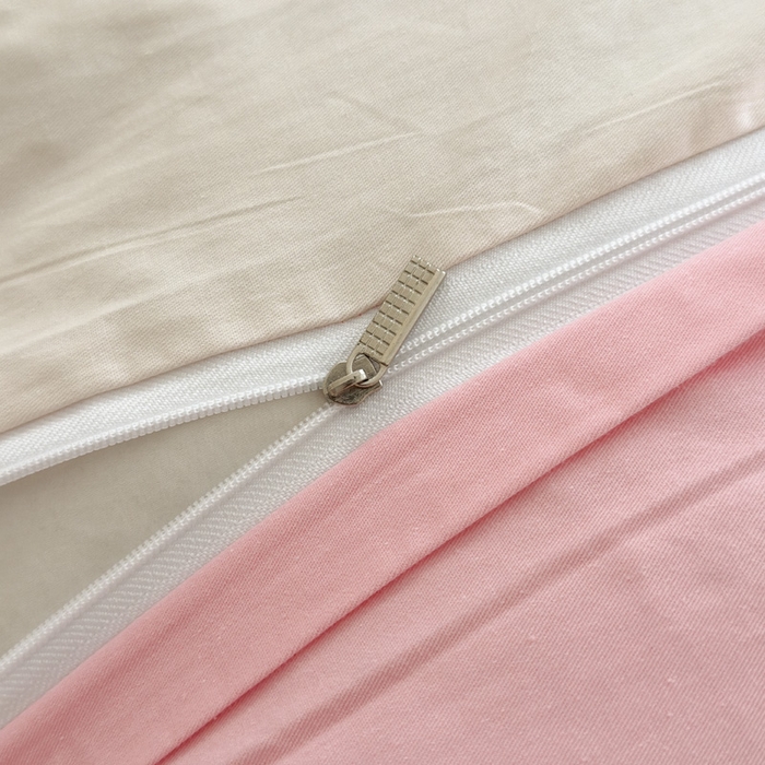 91家纺网 家纺一手货源 找家纺 7V 2024新款A类全棉四件套 南枝-粉