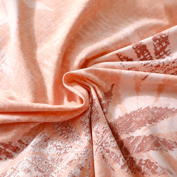 91家纺网 家纺一手货源 找家纺 晶缦家纺 2024新款叶语系纯棉全棉生态磨毛多规格单被套 枫叶情怀粉