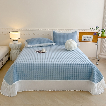 91家纺网 家纺一手货源 找家纺 （总）冬然家纺 2024新款泡泡绒床盖系列