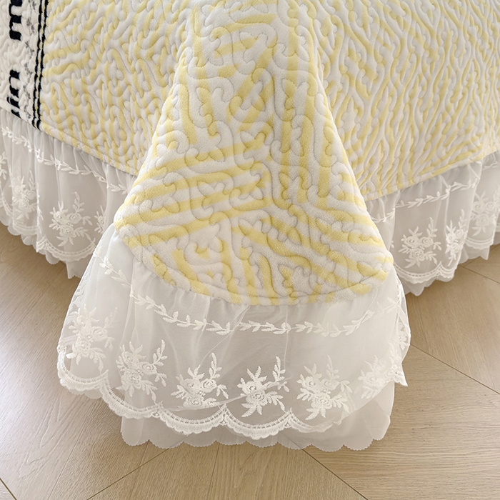 91家纺网 家纺一手货源 找家纺 冬然家纺 2024新款牛奶绒印花床盖 卢卡西