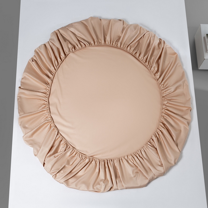 91家纺网 家纺一手货源 找家纺 蓝邻家纺 2024新款全棉新疆长绒棉系列单床笠 浅香槟