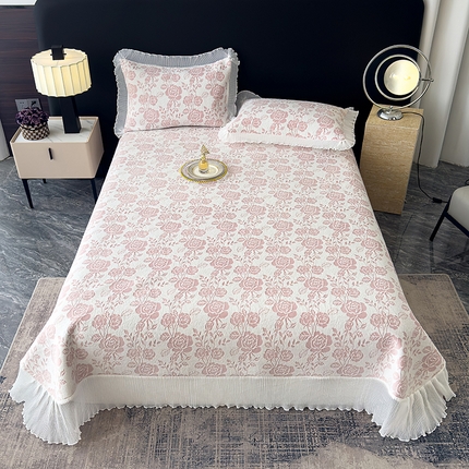 91家纺网 家纺一手货源 找家纺 （总）冬然家纺 2024新款雕花绒印花床盖