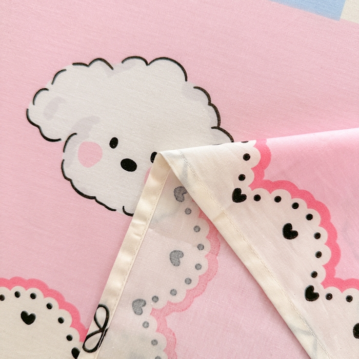 91家纺网 家纺一手货源 找家纺 吉象家纺 2024新款高支密全棉印花单床单 甜心旺旺