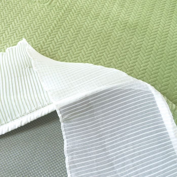 91家纺网 家纺一手货源 找家纺 冬然家纺 2024新款雕花绒床盖系列 大麦穗-绿