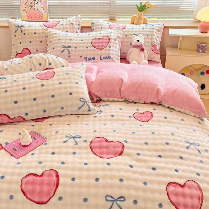 91家纺网 家纺一手货源 找家纺 （总）梵克保罗 2024新款泡泡绒加厚立体牛奶绒单被套多功能被套毯