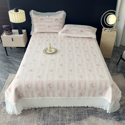 91家纺网 家纺一手货源 找家纺 （总）冬然家纺 2024新款雕花绒印花床盖