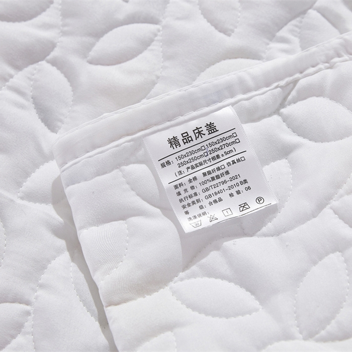 91家纺网 家纺一手货源 找家纺 十个点家纺 2025新款印花夹棉床盖三件套-晚秋系列 蓝色玫瑰