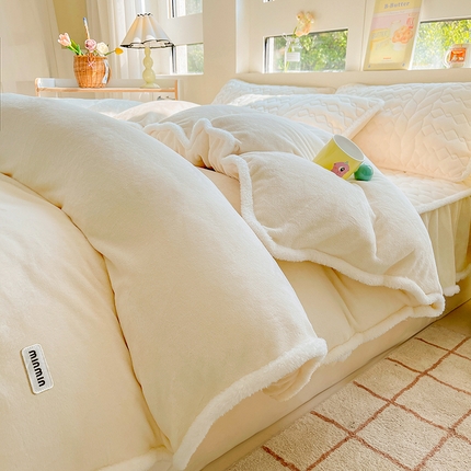 91家纺网 家纺一手货源 找家纺 （总）眠势力 2025新款牛奶绒被套双面绒冬季加厚加绒保暖被罩-场景二