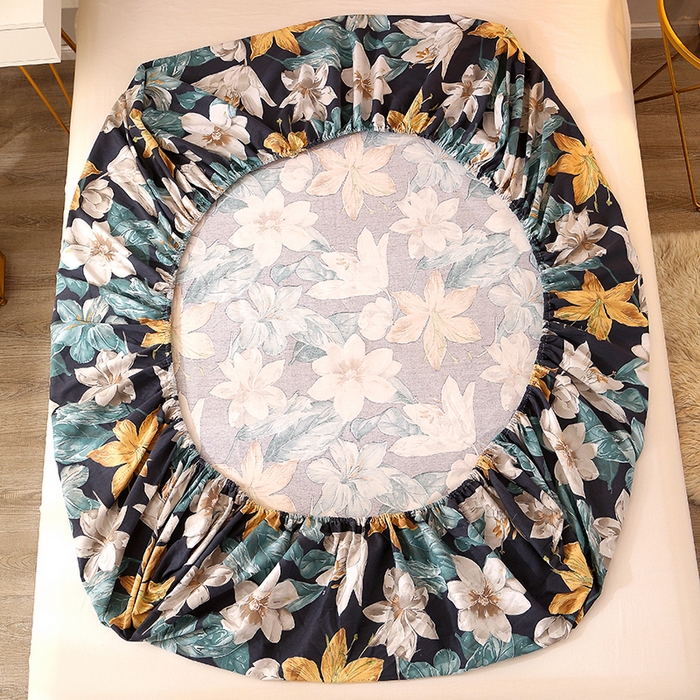 91家纺网 家纺一手货源 找家纺 贝兰仙奴 2024新款利兹系列磨毛多规格单床笠 暗香