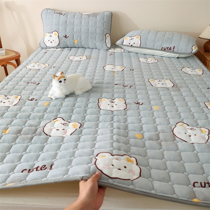 91家纺网 家纺一手货源 找家纺 （总）凌云家纺 2025新款A类牛奶绒床垫软垫学生宿舍单人床褥可机洗