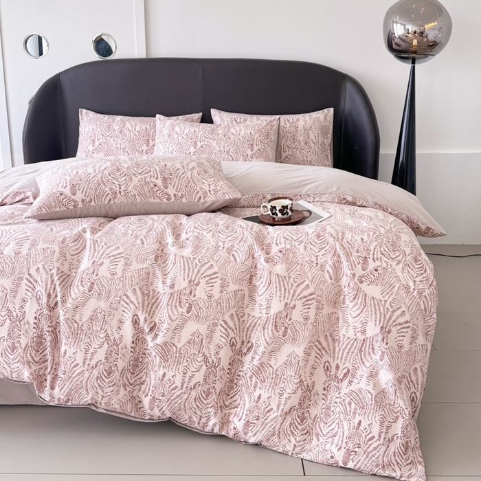 91家纺网 家纺一手货源 找家纺 千朵 2024新款轻奢全棉磨毛四件套 偶遇红