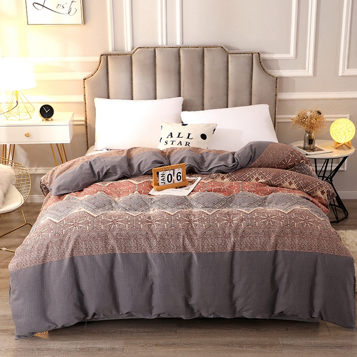 91家纺网 家纺一手货源 找家纺 贝兰仙奴 2024新款利兹系列磨毛多规格单被套 艾瑞斯