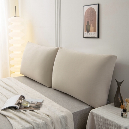 91家纺网 家纺一手货源 找家纺 美达人 2024新款灯芯绒面包款床头靠垫 白